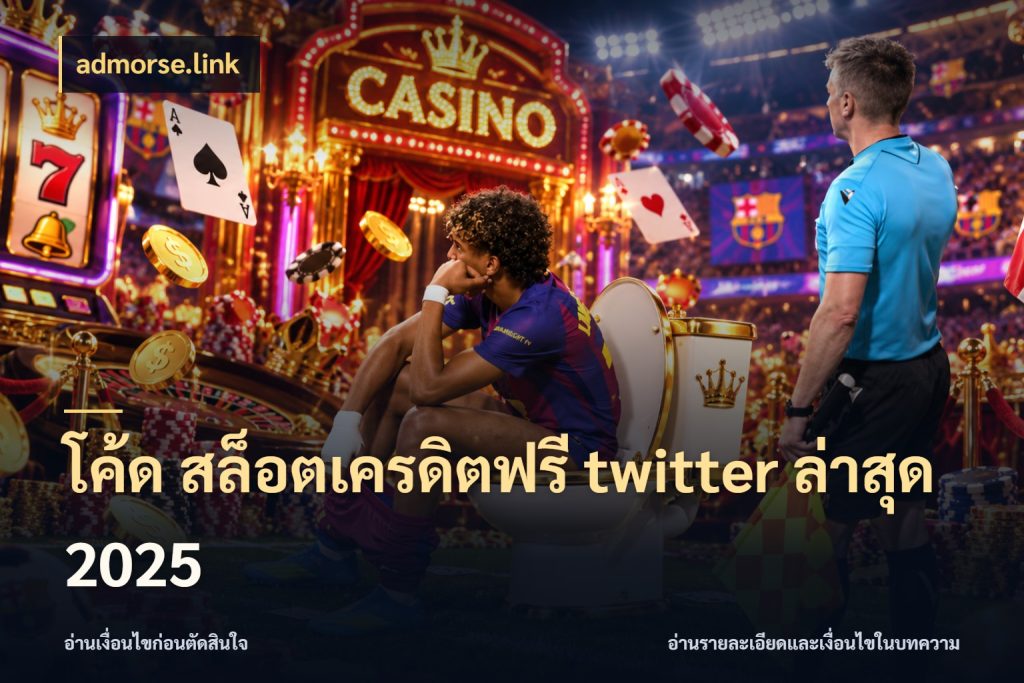 โค้ด สล็อตเครดิตฟรี twitter ล่าสุด 2025 เครดิตฟรีกับจังหวะลุ้นที่คุณเลือก ในมุม admorse.link
