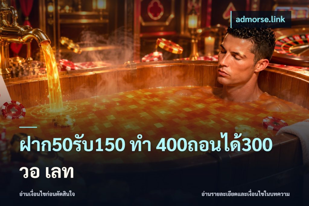 ฝาก50รับ150 ทํา 400ถอนได้300 วอ เลท