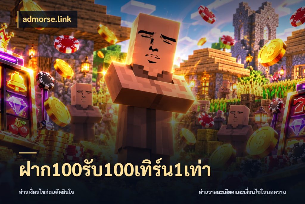 ฝาก100รับ100เทิร์น1เท่า โปรยอดรับที่สายเกมสนใจ สไตล์ admorse.link
