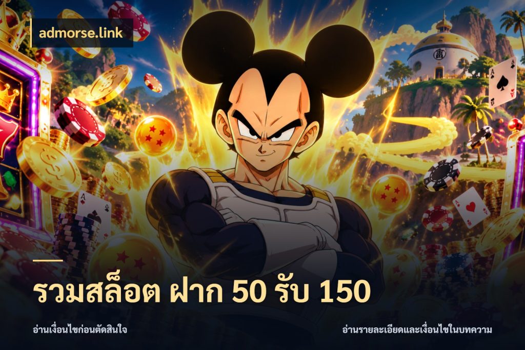 รวมสล็อต ฝาก 50 รับ 150 เครดิตกับรูปแบบโปรที่ตรงใจ ในมุม admorse.link