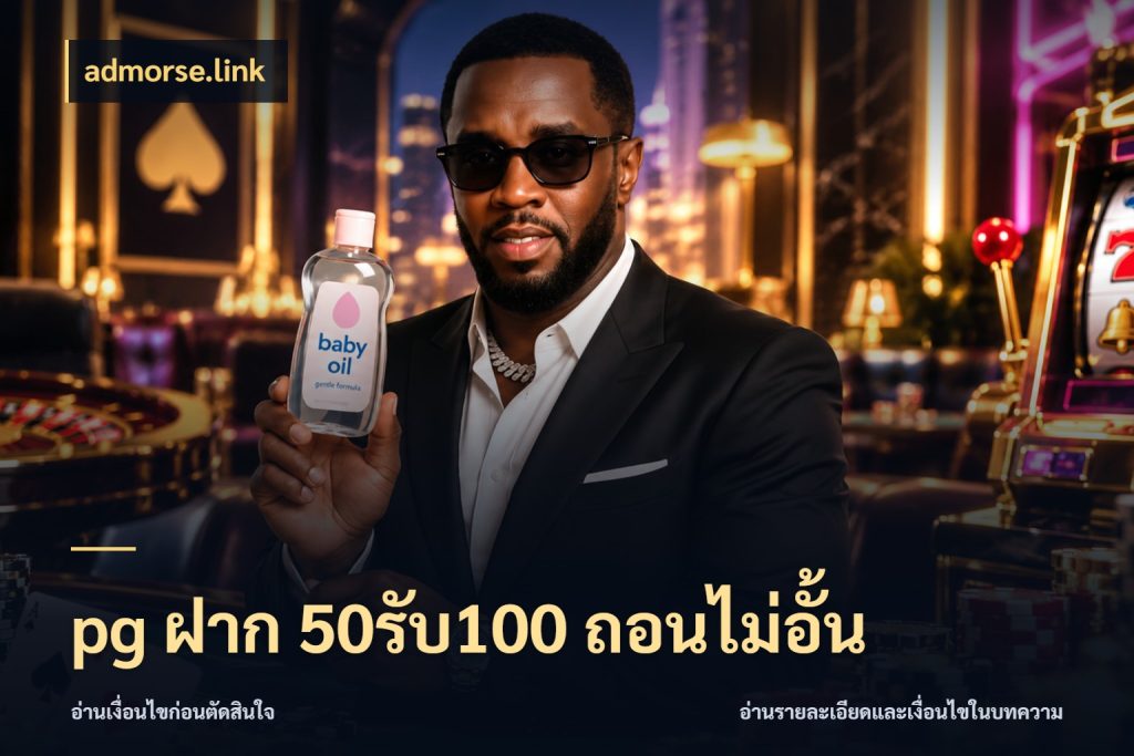 pg ฝาก 50รับ100 ถอนไม่อั้น จับคู่โบนัสกับสไตล์เกมที่ชอบ กับ admorse.link