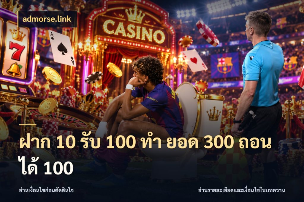 ฝาก 10 รับ 100 ทํา ยอด 300 ถอนได้ 100 สนุกกับตัวเลือกโปรในสไตล์ของคุณ กับ admorse.link