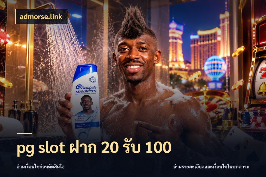 pg slot ฝาก 20 รับ 100 โปรกับเกมที่ชอบเลือกให้ตรงสไตล์ ในมุม admorse.link