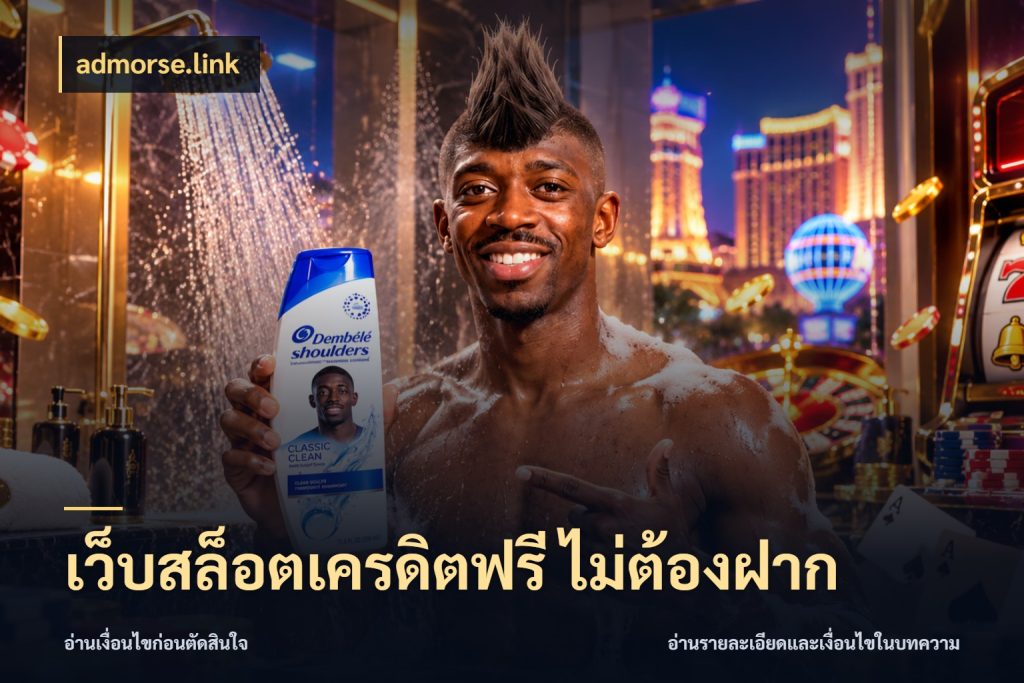 เว็บสล็อตเครดิตฟรี ไม่ต้องฝาก admorse.link สิทธิ์ที่สายโบนัสสนใจกับวิธีรับ