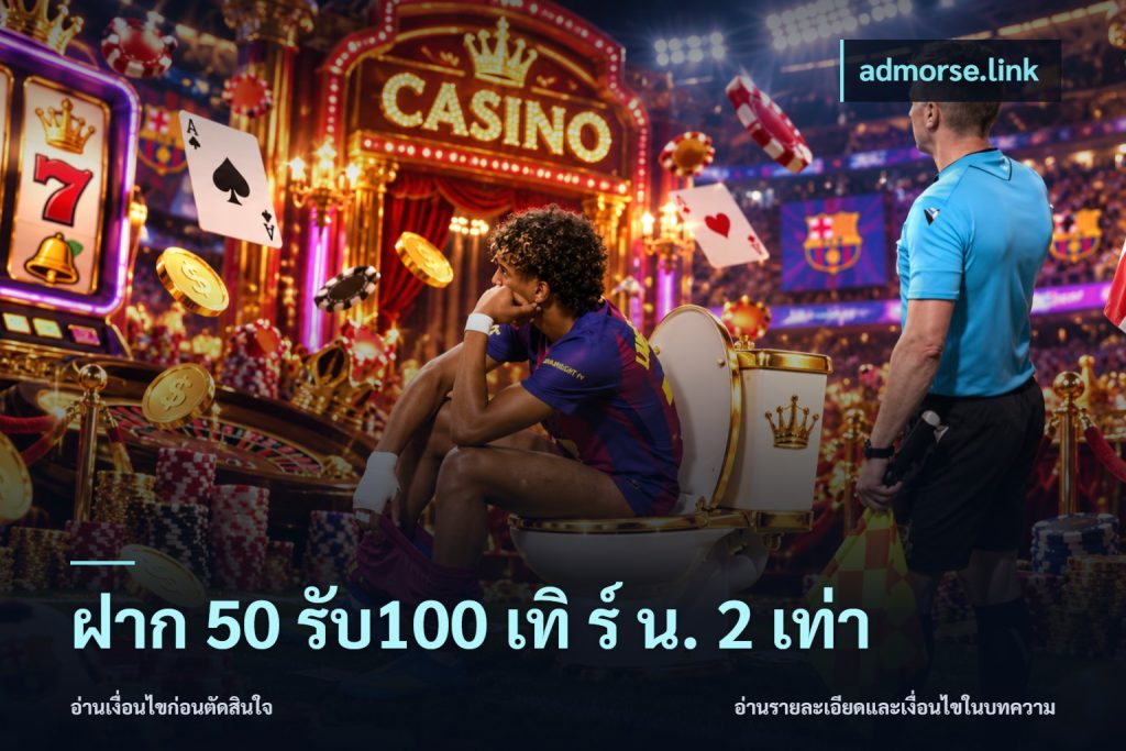 ฝาก 50 รับ100 เทิ ร์ น. 2 เท่า