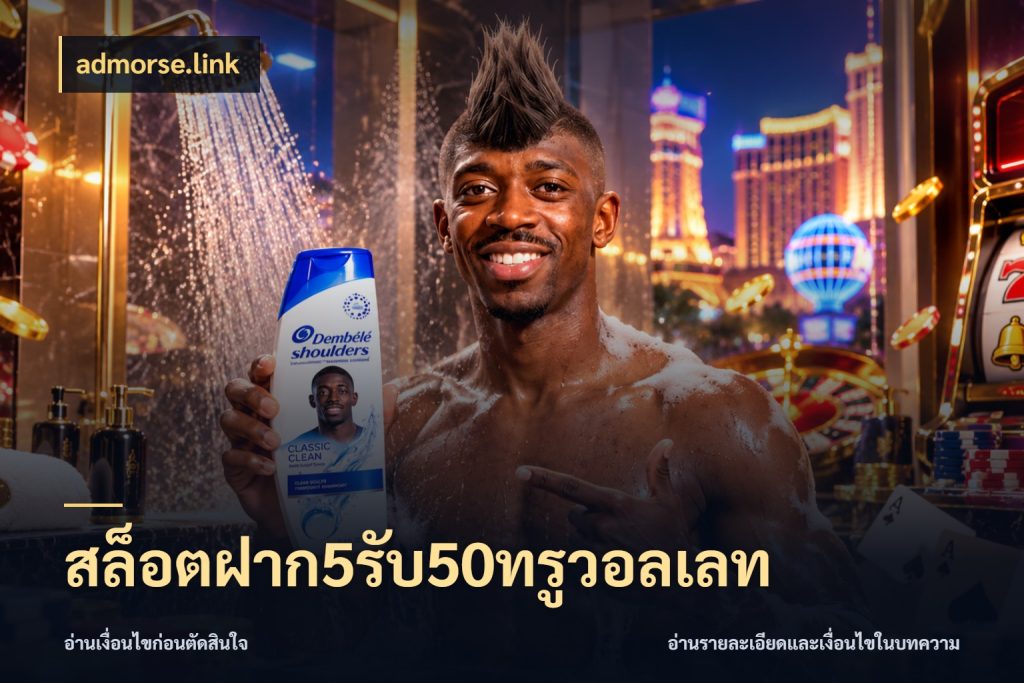 สล็อตฝาก5รับ50ทรูวอลเลท สีสันของโปรฝากและยอดรับ ในมุม admorse.link