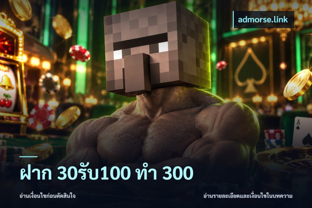 ฝาก 30รับ100 ทำ 300