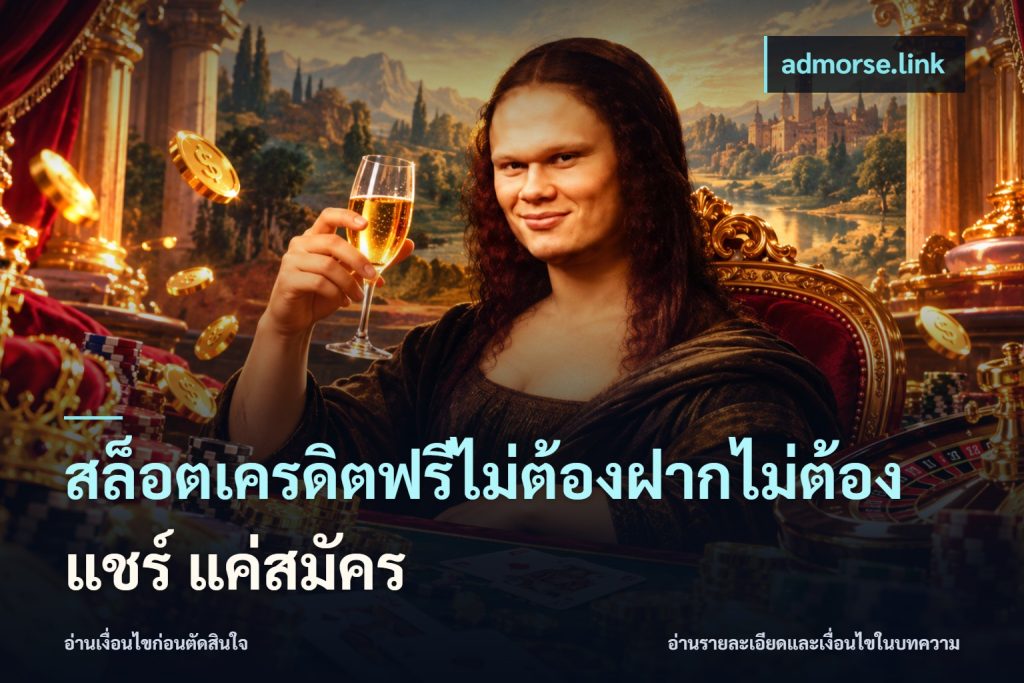 สล็อตเครดิตฟรีไม่ต้องฝากไม่ต้องแชร์ แค่สมัคร