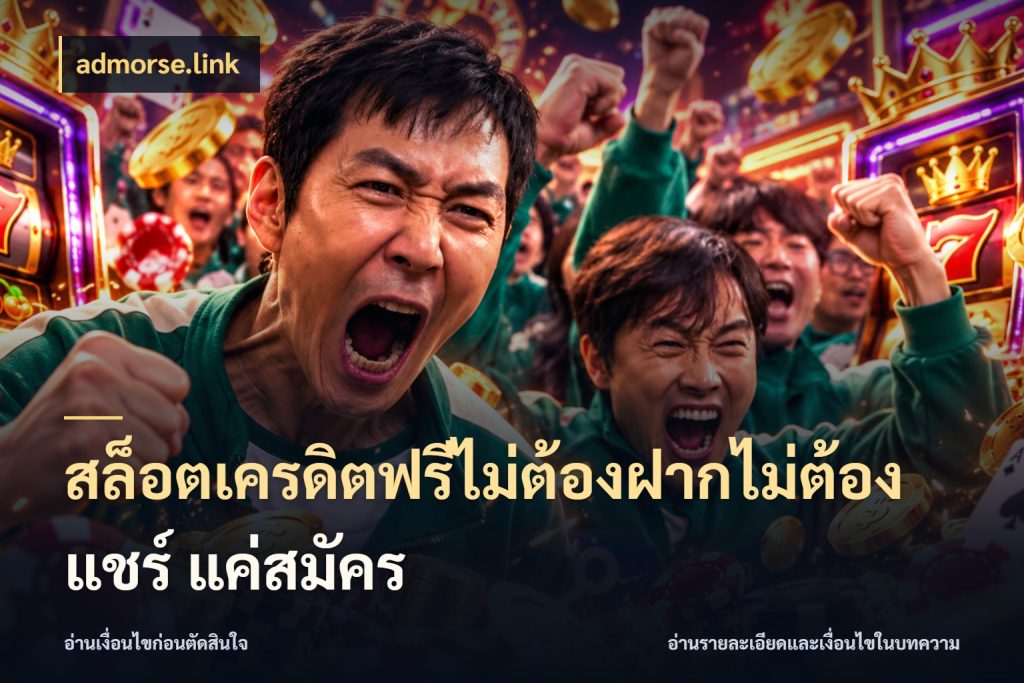 สล็อตเครดิตฟรีไม่ต้องฝากไม่ต้องแชร์ แค่สมัคร จากชื่อเครดิตฟรีสู่ความสนุกที่เข้าใจได้ สไตล์ admorse.link