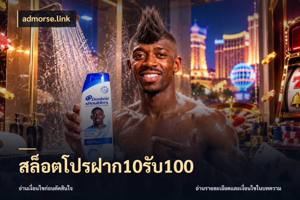 สล็อตโปรฝาก10รับ100 จับคู่โบนัสกับสไตล์เกมที่ชอบ ในมุม admorse.link