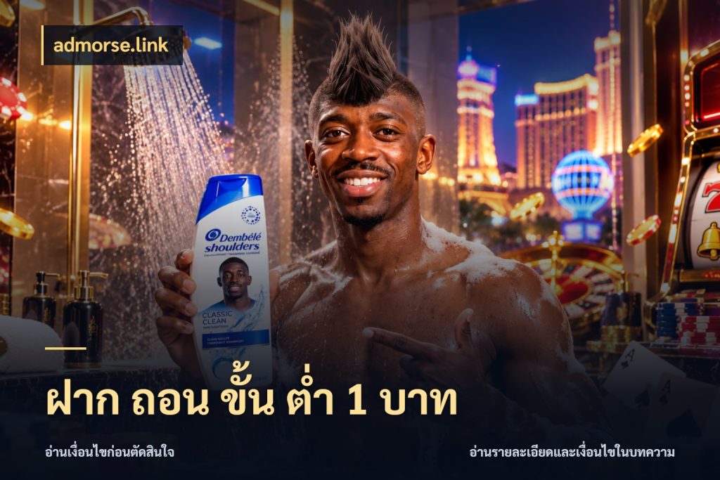 ฝาก ถอน ขั้น ต่ำ 1 บาท เปิดมุมยอดเริ่มต้นสำหรับคนชอบเกม ในมุม admorse.link