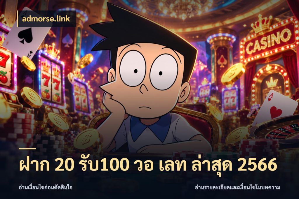 ฝาก 20 รับ100 วอ เลท ล่าสุด 2566