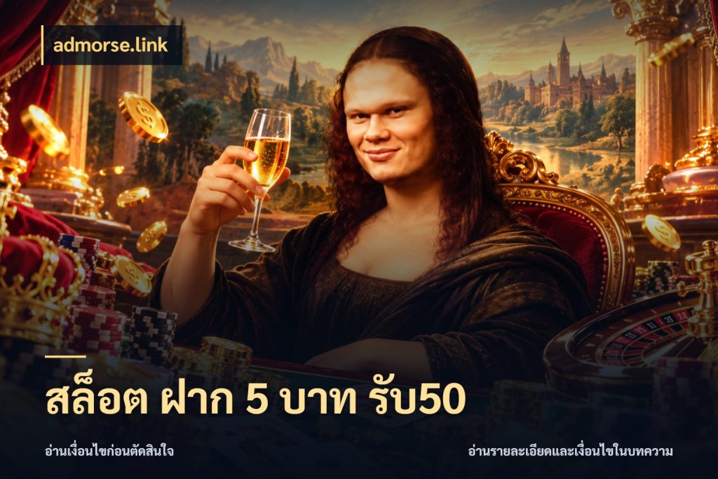 สล็อต ฝาก 5 บาท รับ50 สายโบนัสเลือกจังหวะสนุกได้อย่างไร กับ admorse.link