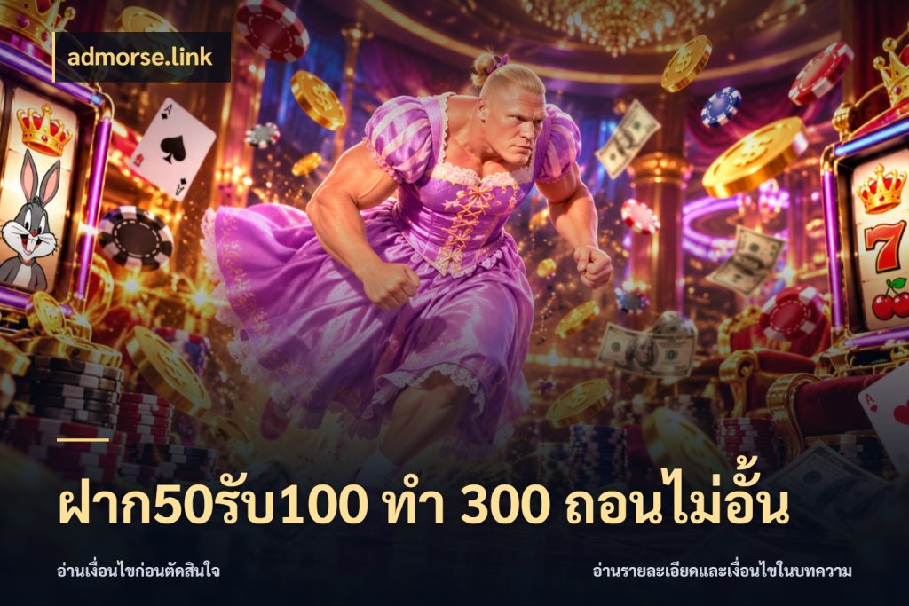 ฝาก50รับ100 ทํา 300 ถอนไม่อั้น admorse.link เปิดมุมโปรให้เข้ากับเกมแนวโปรด