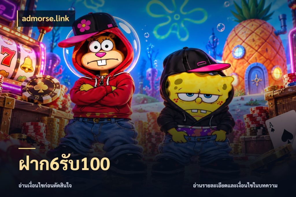 ฝาก6รับ100 จับประเด็นยอดรับก่อนเลือกความสนุก ในมุม admorse.link