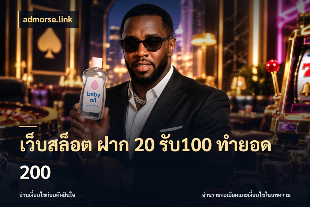 เว็บสล็อต ฝาก 20 รับ100 ทำยอด 200 รูปแบบโบนัสกับสิทธิ์ของสายเกม ในมุม admorse.link