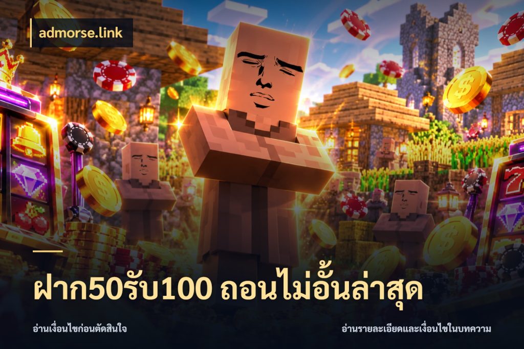 ฝาก50รับ100 ถอนไม่อั้นล่าสุด รูปแบบโบนัสกับสิทธิ์ของสายเกม กับ admorse.link