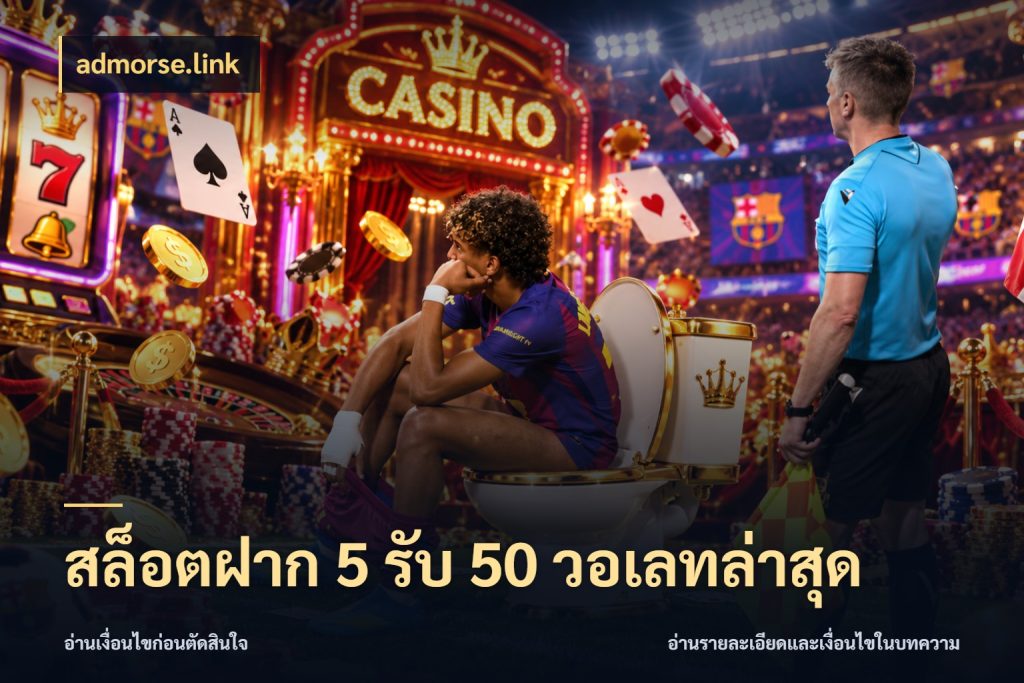 สล็อตฝาก 5 รับ 50 วอเลทล่าสุด โปรยอดรับที่สายเกมสนใจ กับ admorse.link