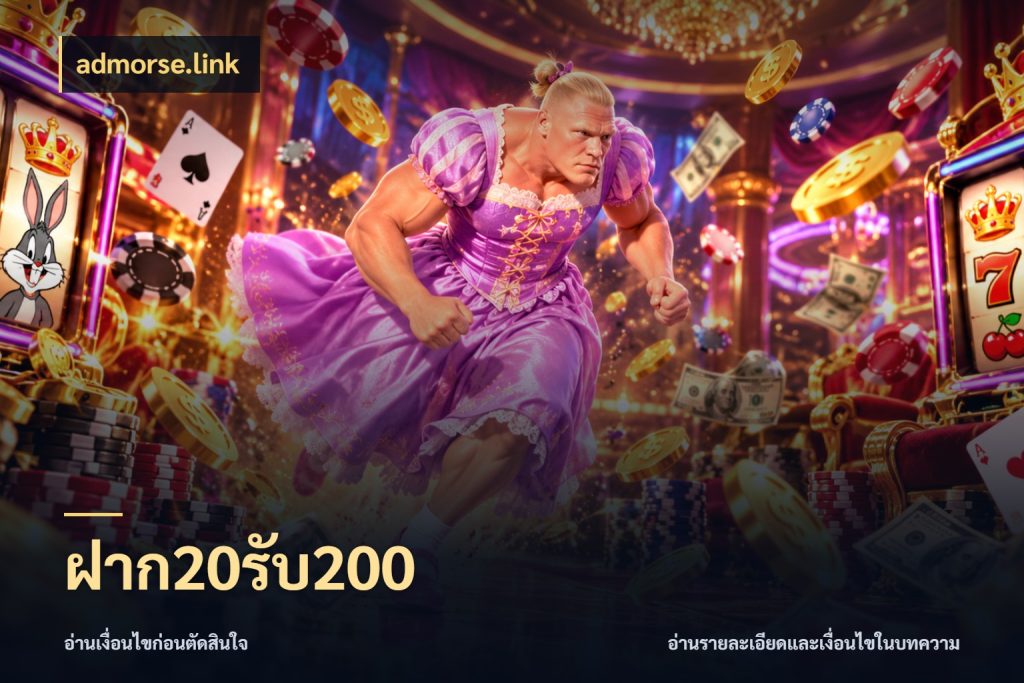 ฝาก20รับ200 เครดิตกับรูปแบบโปรที่ตรงใจ ในมุม admorse.link