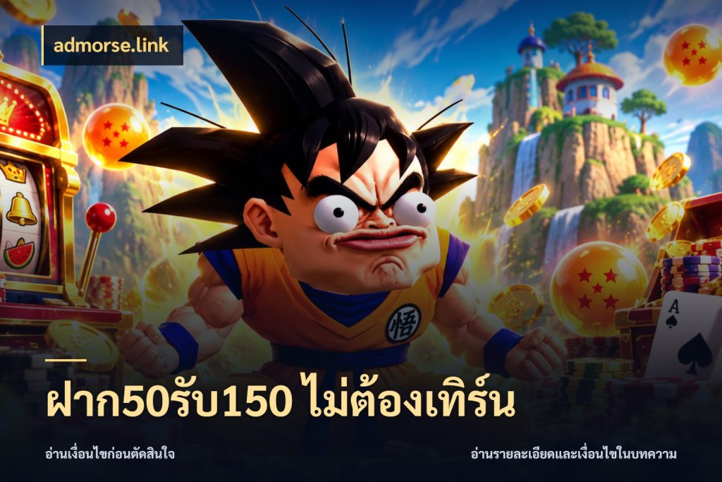 ฝาก50รับ150 ไม่ต้องเทิร์น โปรยอดรับที่สายเกมสนใจ สไตล์ admorse.link