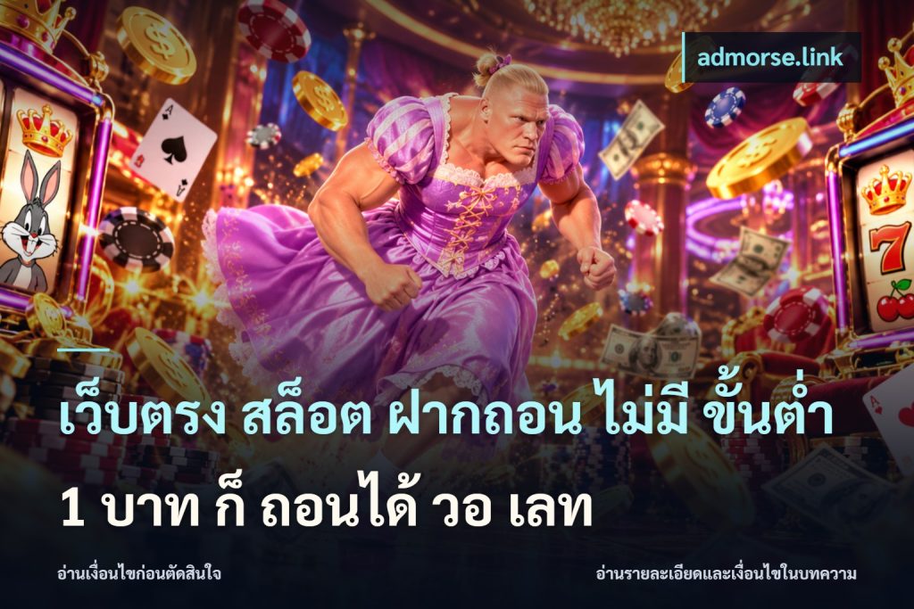 เว็บตรง สล็อต ฝากถอน ไม่มี ขั้นต่ำ 1 บาท ก็ ถอนได้ วอ เลท