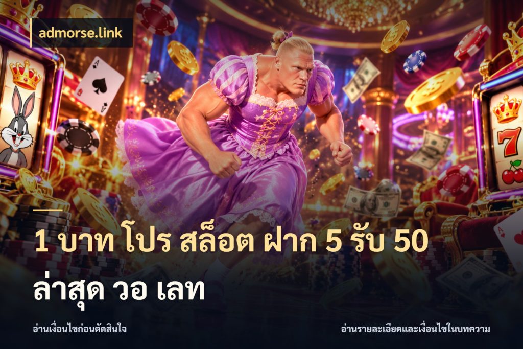 1 บาท โปร สล็อต ฝาก 5 รับ 50 ล่าสุด วอ เลท admorse.link เครดิตกับรูปแบบโปรที่ตรงใจ