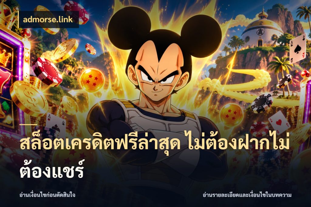 สล็อตเครดิตฟรีล่าสุด ไม่ต้องฝากไม่ต้องแชร์ จับมุมเด่นของเครดิตฟรีให้ตรงใจ ในมุม admorse.link