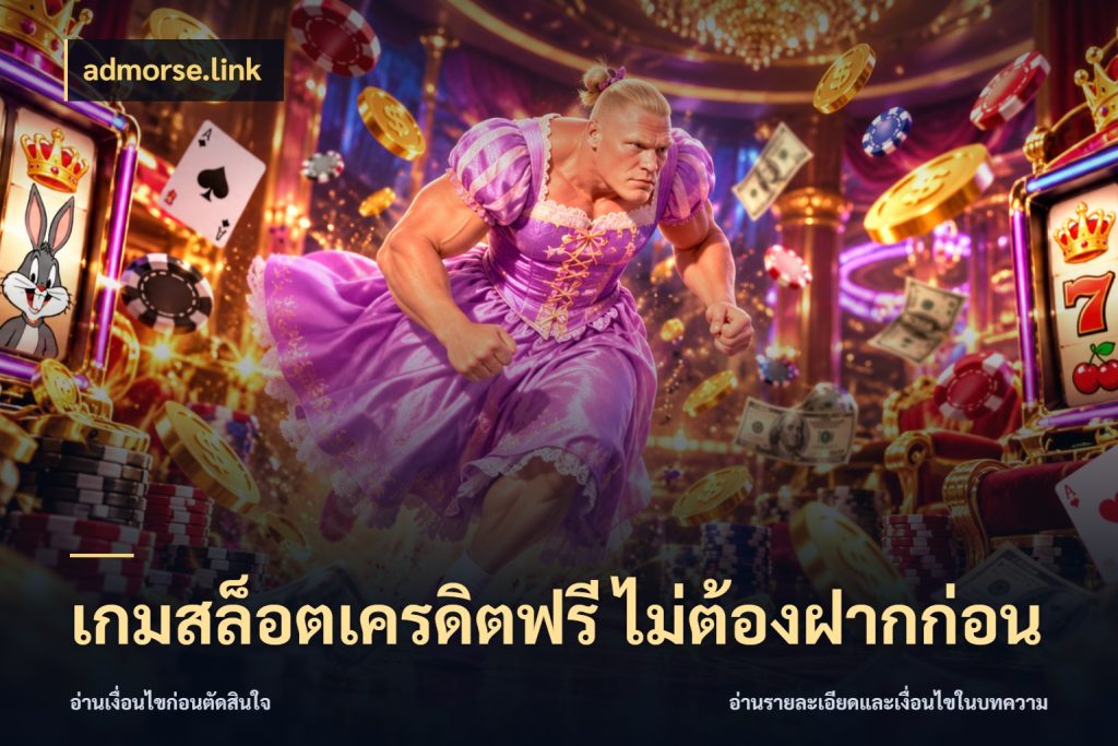 เกมสล็อตเครดิตฟรี ไม่ต้องฝากก่อน admorse.link จับมุมเด่นของเครดิตฟรีให้ตรงใจ