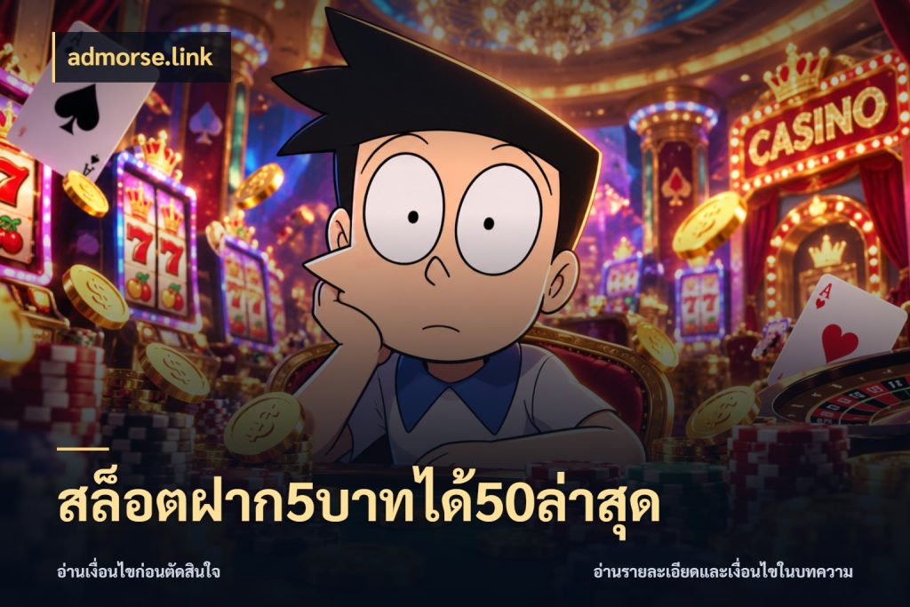 สล็อตฝาก5บาทได้50ล่าสุด สีสันของโปรฝากและยอดรับ กับ admorse.link
