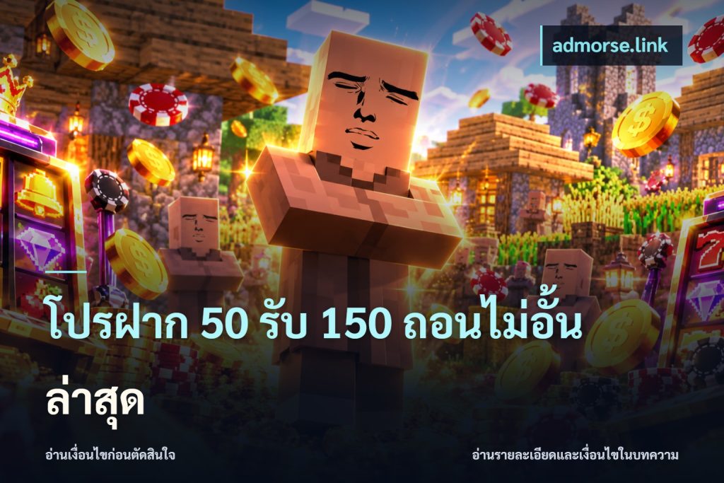 โปรฝาก 50 รับ 150 ถอนไม่อั้นล่าสุด