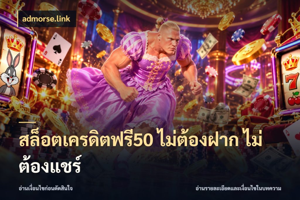 สล็อตเครดิตฟรี50 ไม่ต้องฝาก ไม่ต้องแชร์ เปิดประเด็นเครดิตฟรีสำหรับคนชอบลุ้น กับ admorse.link