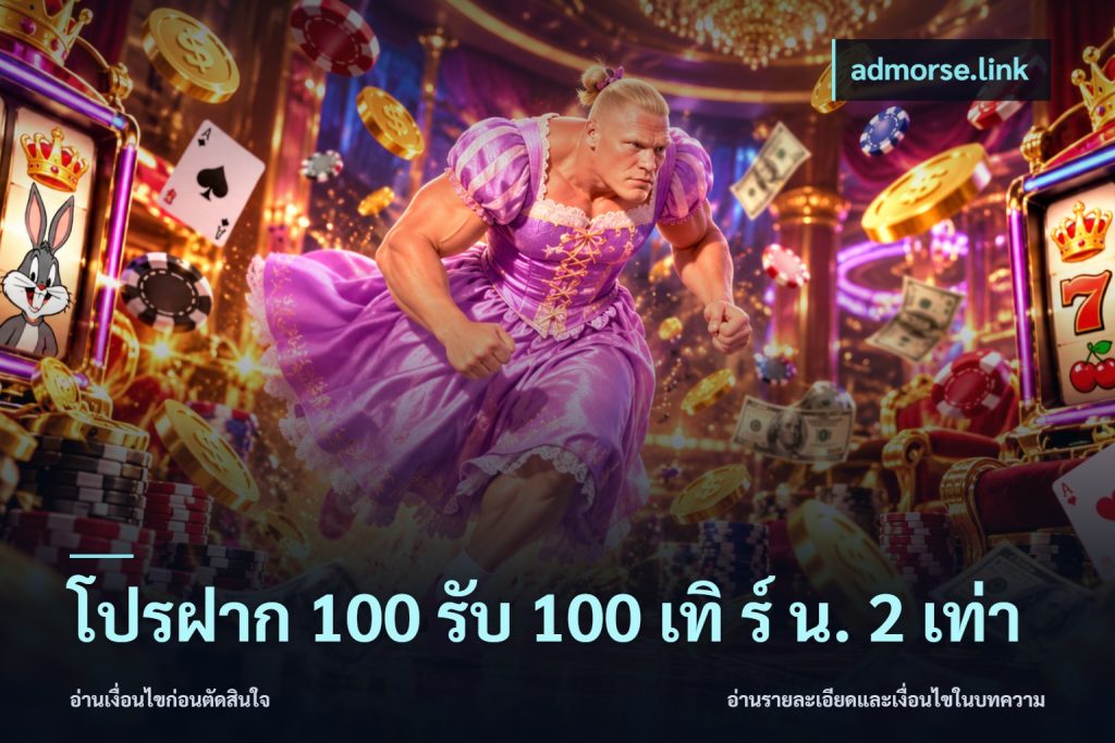 โปรฝาก 100 รับ 100 เทิ ร์ น. 2 เท่า
