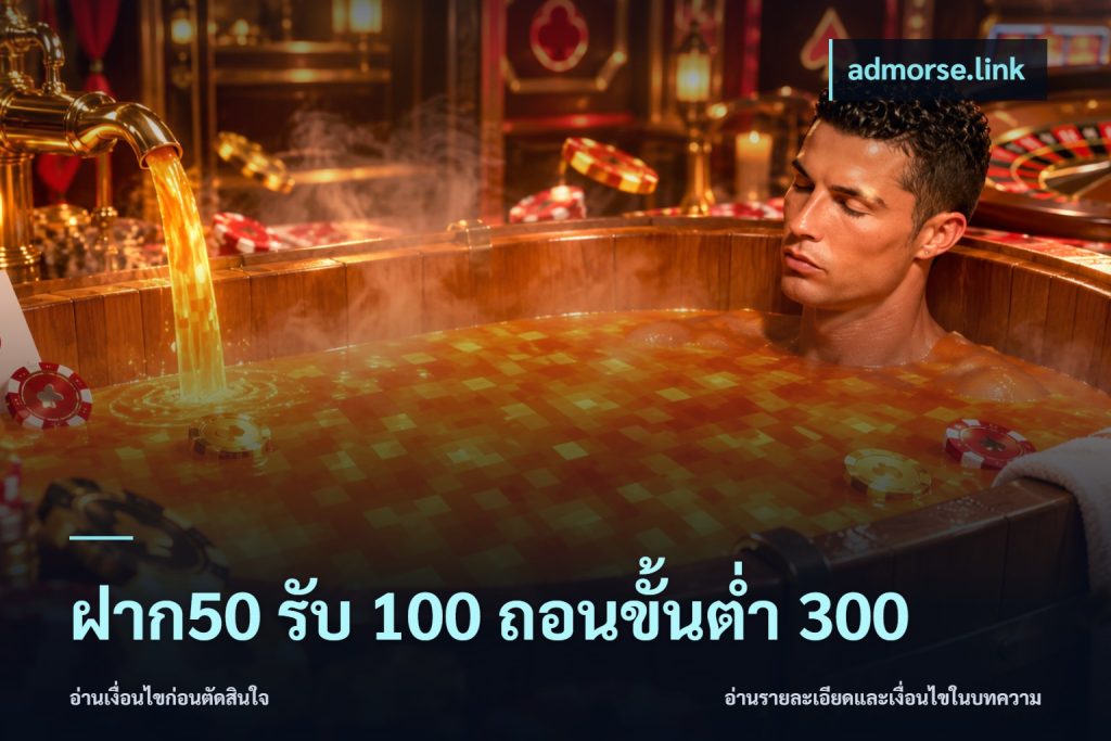 ฝาก50 รับ 100 ถอนขั้นต่ํา 300