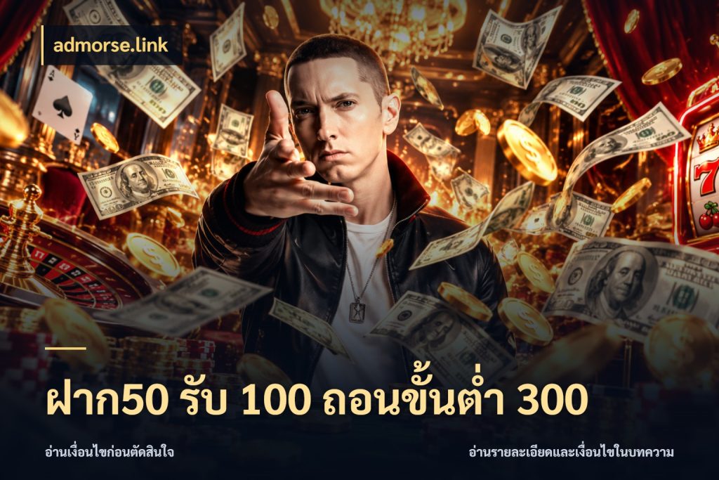 ฝาก50 รับ 100 ถอนขั้นต่ํา 300 admorse.link จับประเด็นยอดรับก่อนเลือกความสนุก