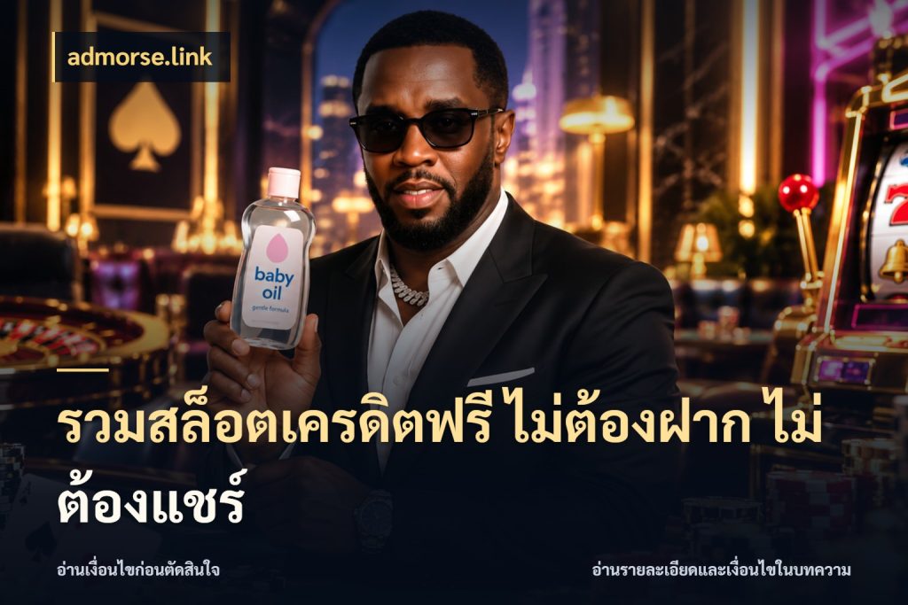รวมสล็อตเครดิตฟรี ไม่ต้องฝาก ไม่ต้องแชร์ เครดิตฟรีกับจังหวะลุ้นที่คุณเลือก สไตล์ admorse.link