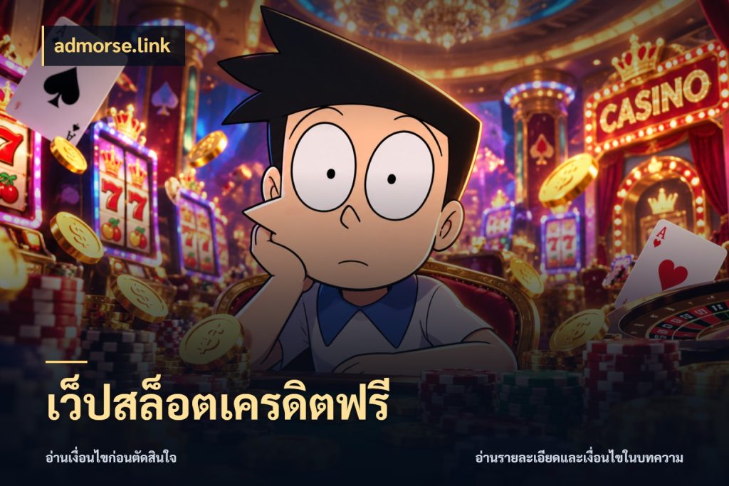 เว็ปสล็อตเครดิตฟรี จับมุมเด่นของเครดิตฟรีให้ตรงใจ สไตล์ admorse.link