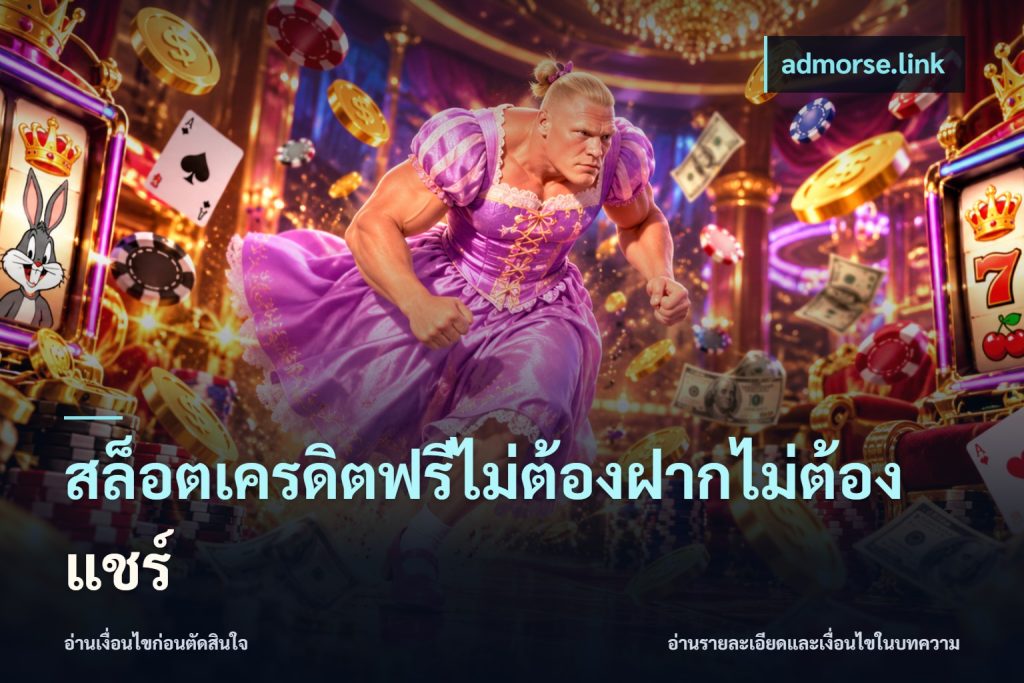 สล็อตเครดิตฟรีไม่ต้องฝากไม่ต้องแชร์