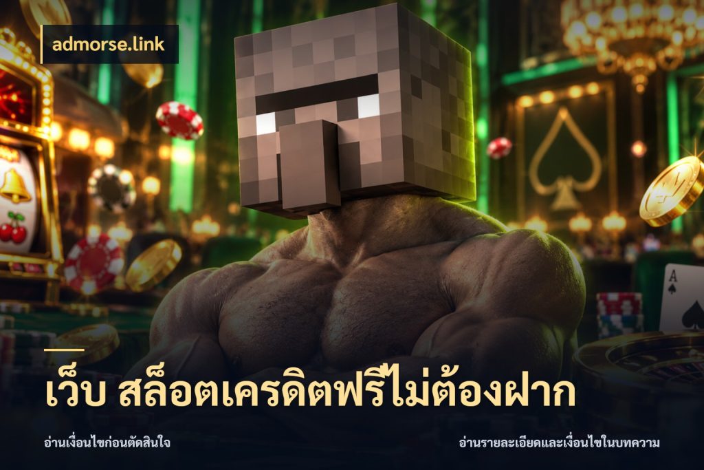 เว็บ สล็อตเครดิตฟรีไม่ต้องฝาก เครดิตฟรีกับจังหวะลุ้นที่คุณเลือก กับ admorse.link