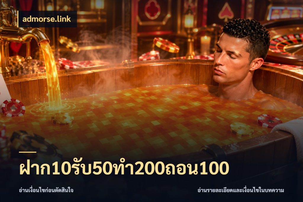 ฝาก10รับ50ทํา200ถอน100 รูปแบบโบนัสกับสิทธิ์ของสายเกม กับ admorse.link