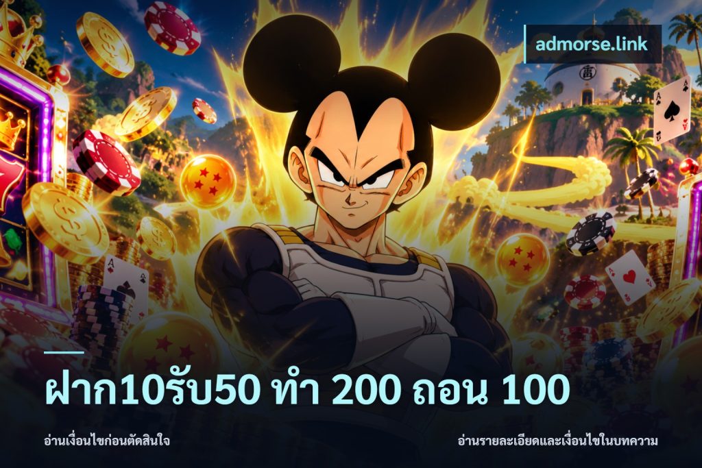 ฝาก10รับ50 ทํา 200 ถอน 100