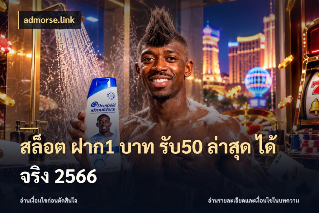 สล็อต ฝาก1 บาท รับ50 ล่าสุด ได้ จริง 2566 เปิดมุมโปรให้เข้ากับเกมแนวโปรด ในมุม admorse.link