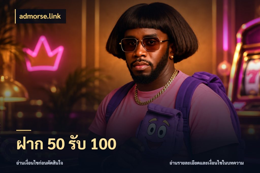 ฝาก 50 รับ 100 admorse.link จับประเด็นยอดรับก่อนเลือกความสนุก