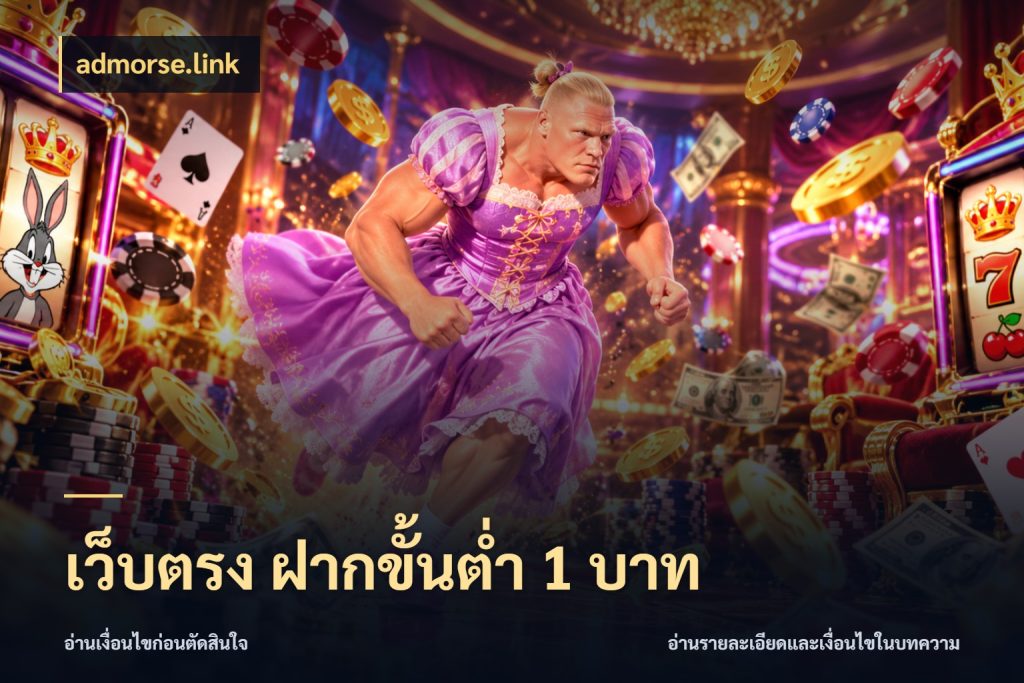 เว็บตรง ฝากขั้นต่ำ 1 บาท จำนวนเริ่มต้นกับรายละเอียดที่สายเกมสนใจ สไตล์ admorse.link