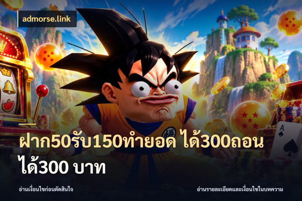 ฝาก50รับ150ทำยอด ได้300ถอนได้300 บาท สนุกกับตัวเลือกโปรในสไตล์ของคุณ สไตล์ admorse.link