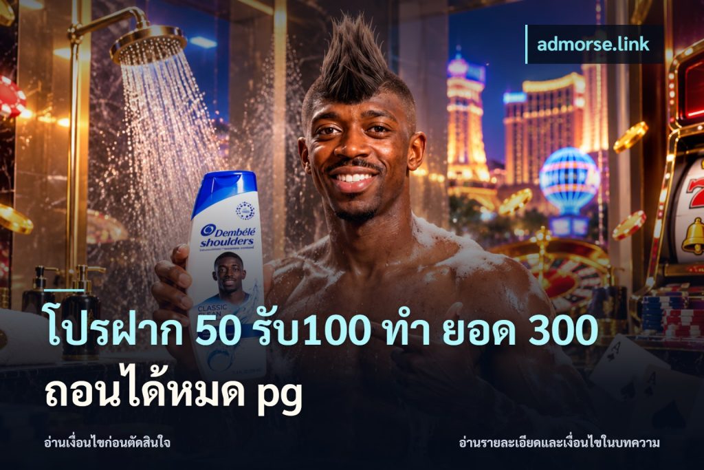โปรฝาก 50 รับ100 ทํา ยอด 300 ถอนได้หมด pg