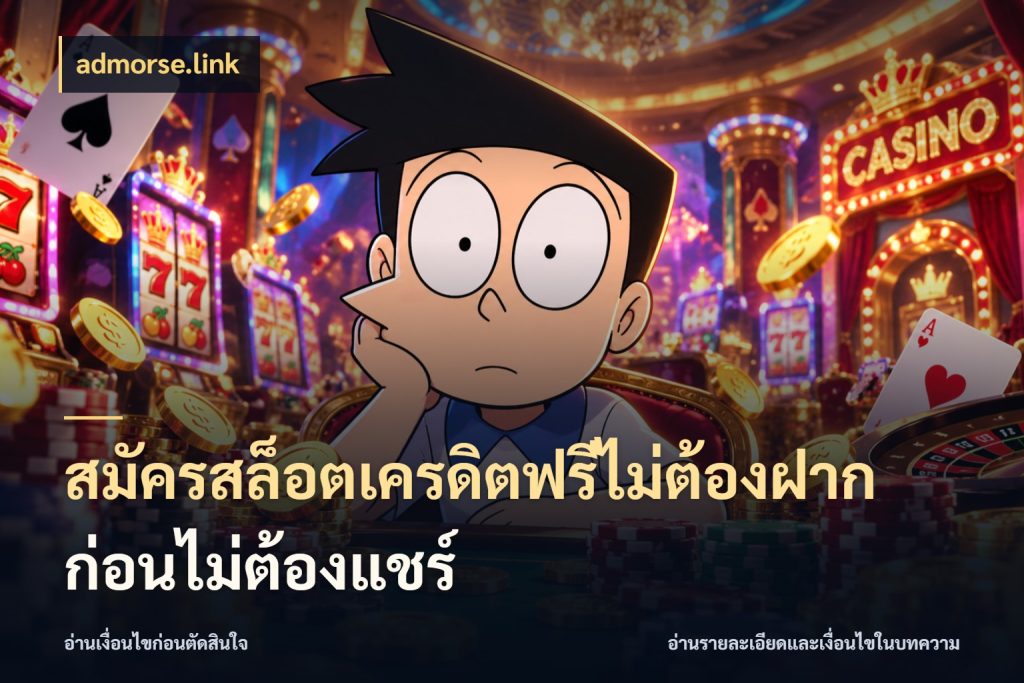 สมัครสล็อตเครดิตฟรีไม่ต้องฝากก่อนไม่ต้องแชร์ สิทธิ์ที่สายโบนัสสนใจกับวิธีรับ สไตล์ admorse.link