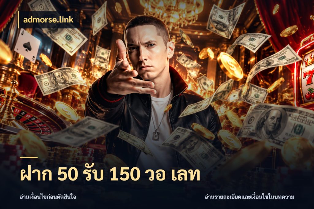 ฝาก 50 รับ 150 วอ เลท จับคู่โบนัสกับสไตล์เกมที่ชอบ กับ admorse.link