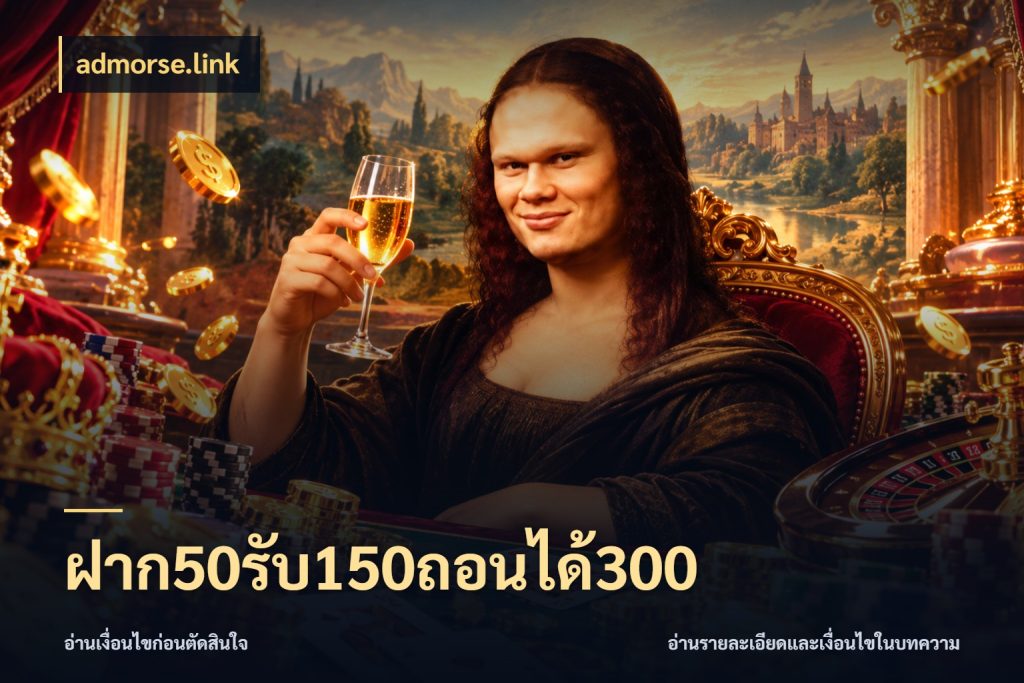 ฝาก50รับ150ถอนได้300 admorse.link จับคู่โบนัสกับสไตล์เกมที่ชอบ