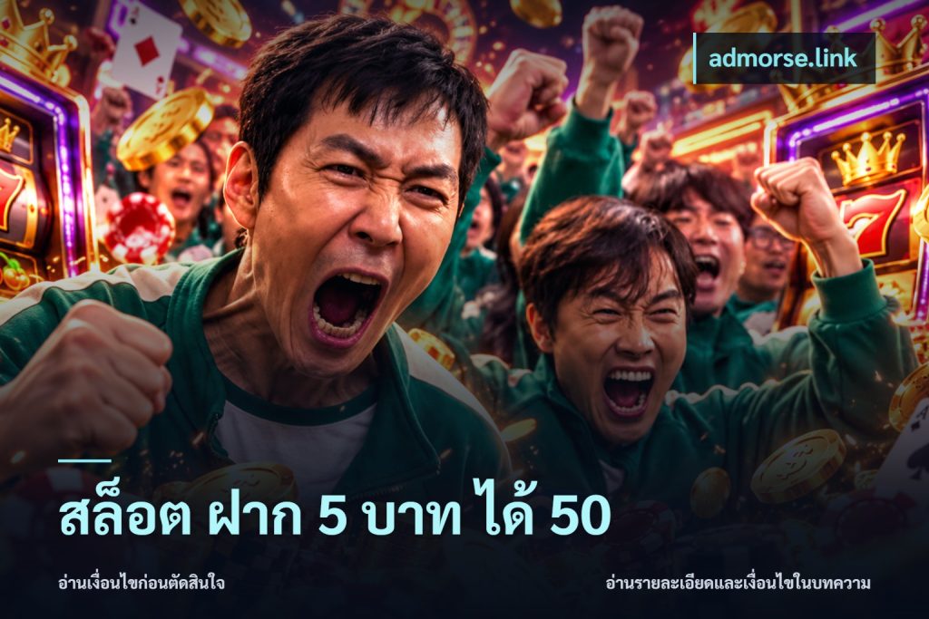 สล็อต ฝาก 5 บาท ได้ 50