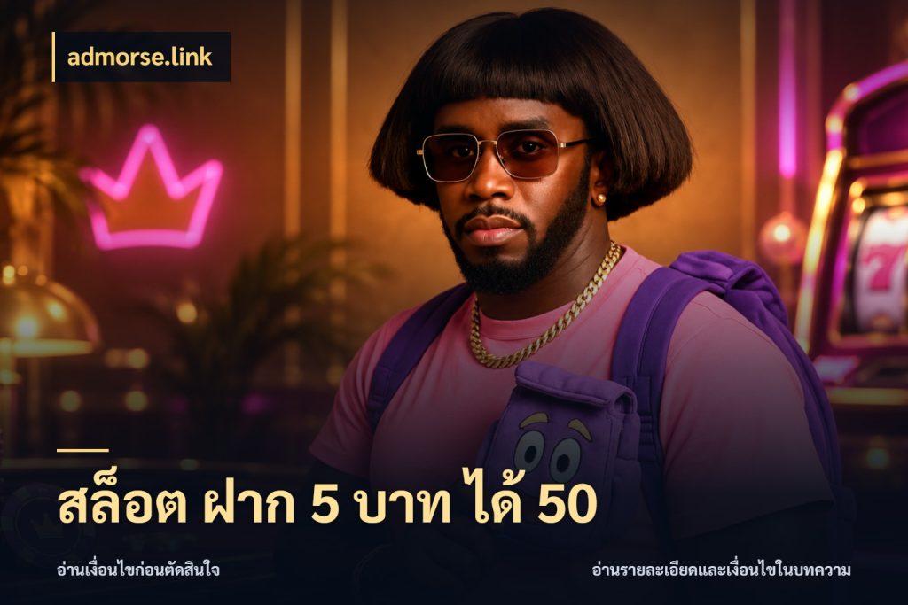 สล็อต ฝาก 5 บาท ได้ 50 รูปแบบโบนัสกับสิทธิ์ของสายเกม ในมุม admorse.link